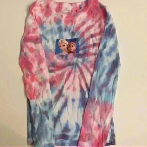 NWOT Frozen Tie dye long sleeve shirt Disney